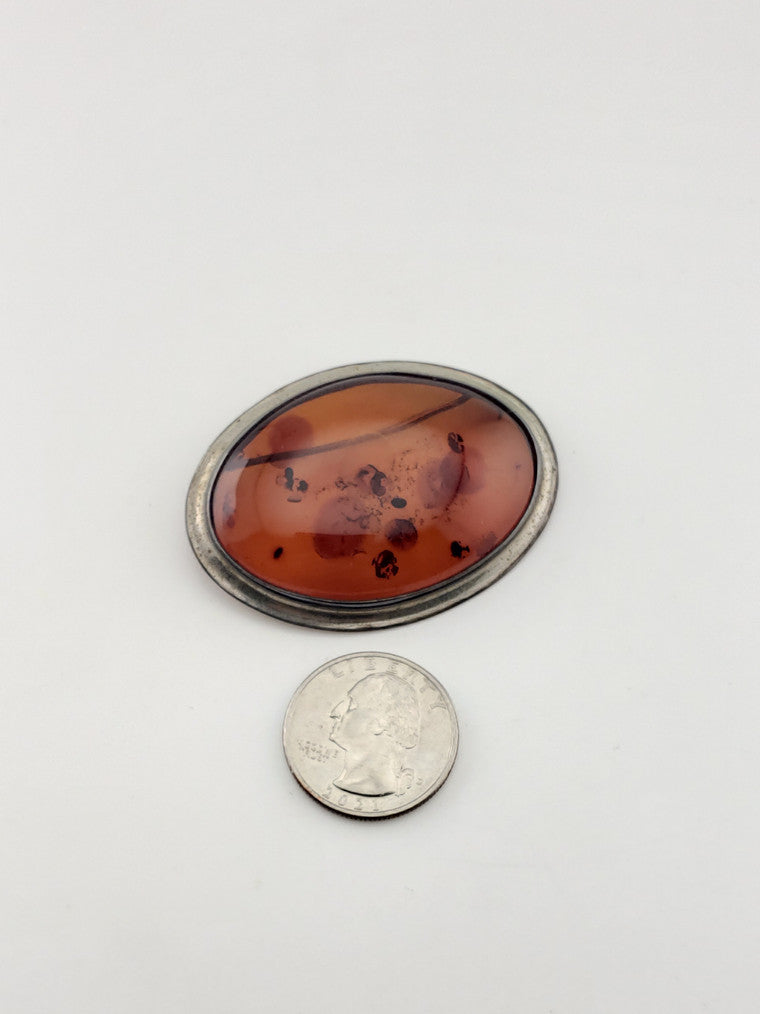 SS Amber Brooch