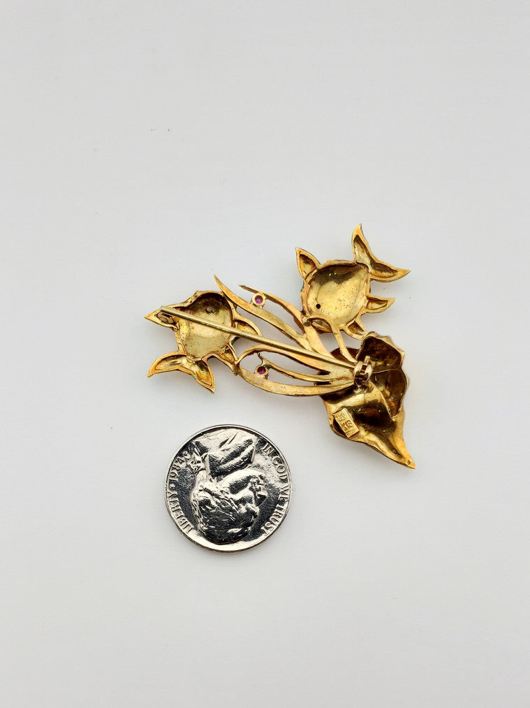 Enamel Fish Pin