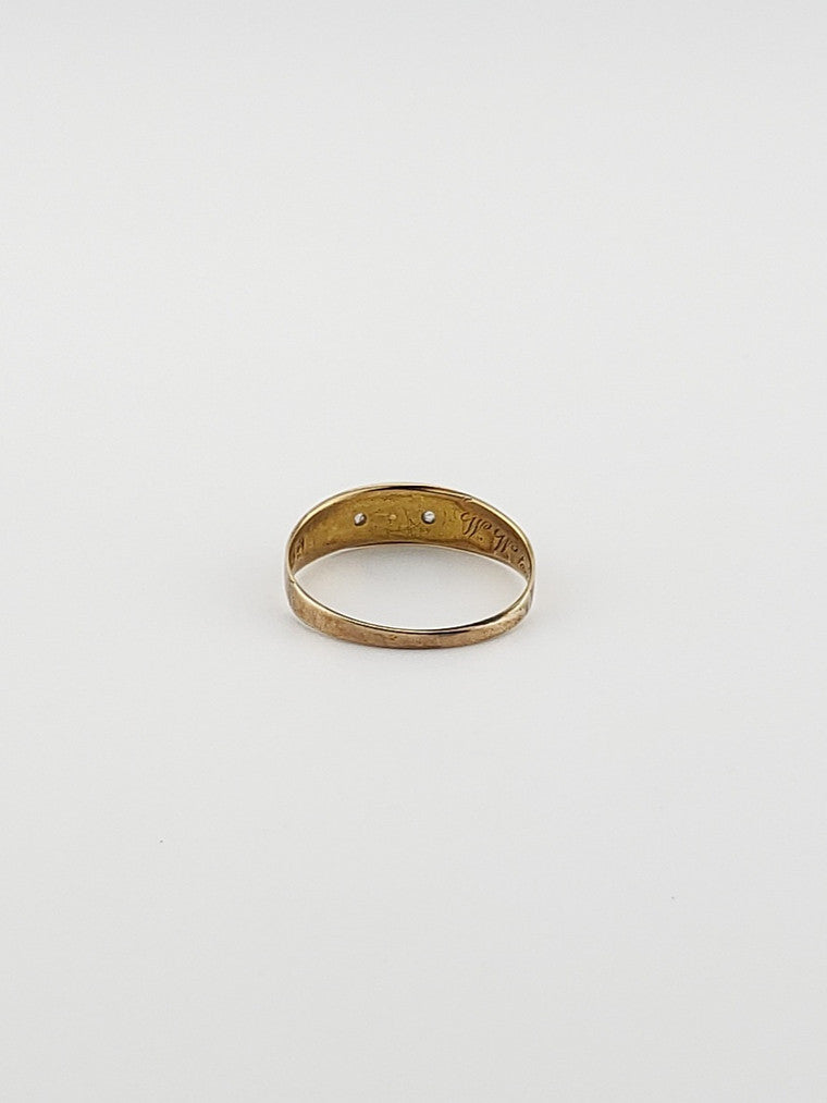 15K Pearl Starburst Ring