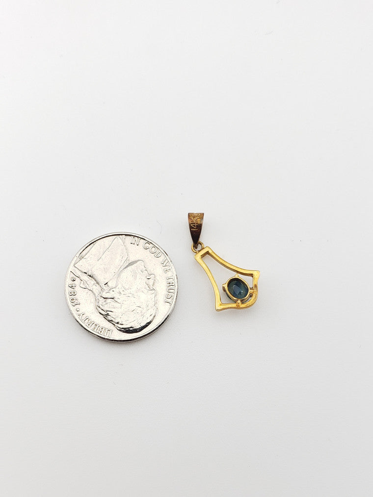 Small Sapphire Charm