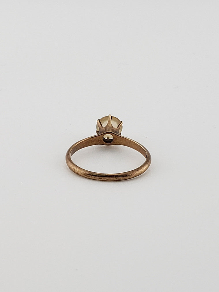 Round Moonstone Ring