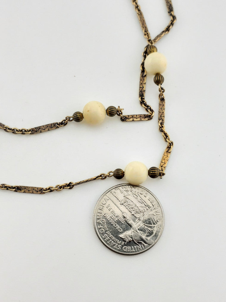 GF White Coral Necklace
