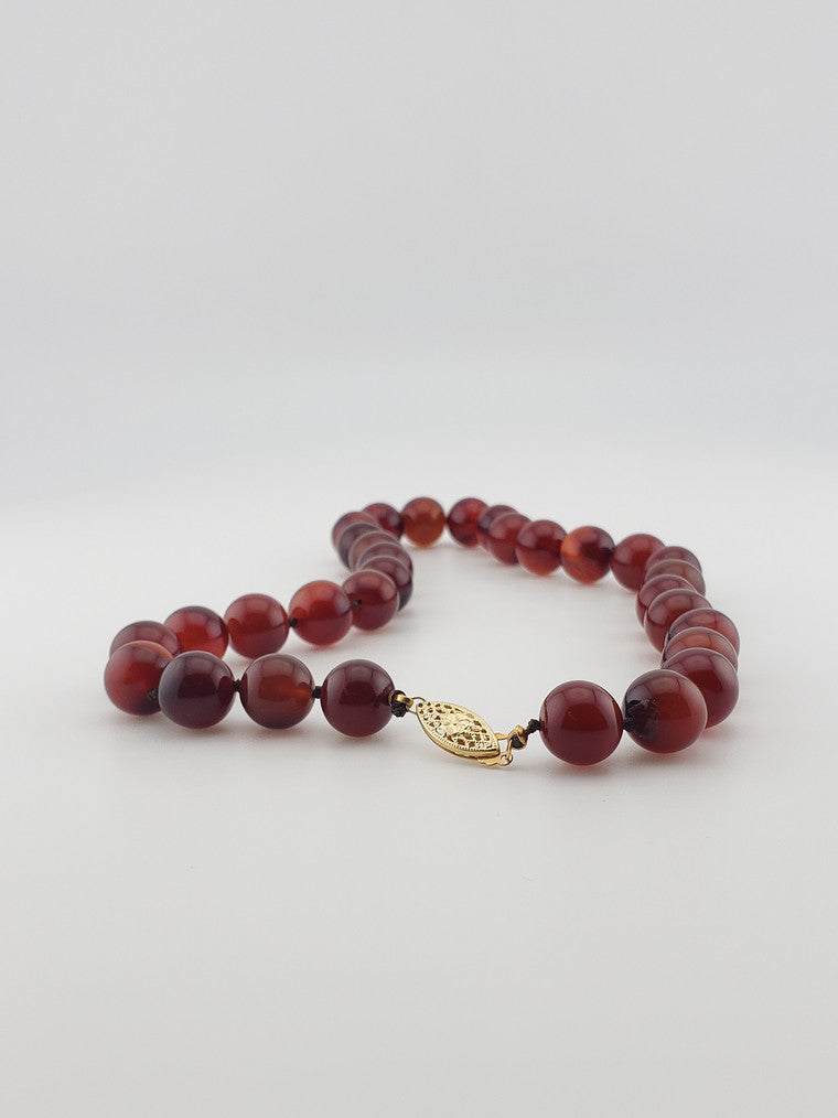 Large Carnelian Strand 16"