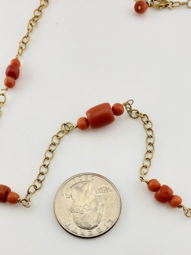 GF Coral Necklace