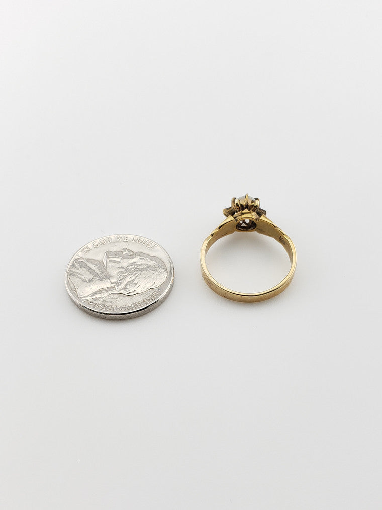 Opal Claw Solitaire Ring