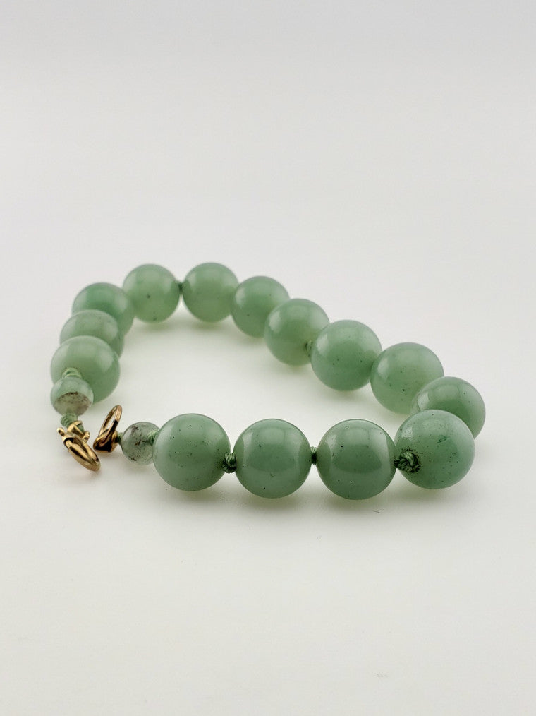 GF Bowenite Serpentine Bead Bracelet