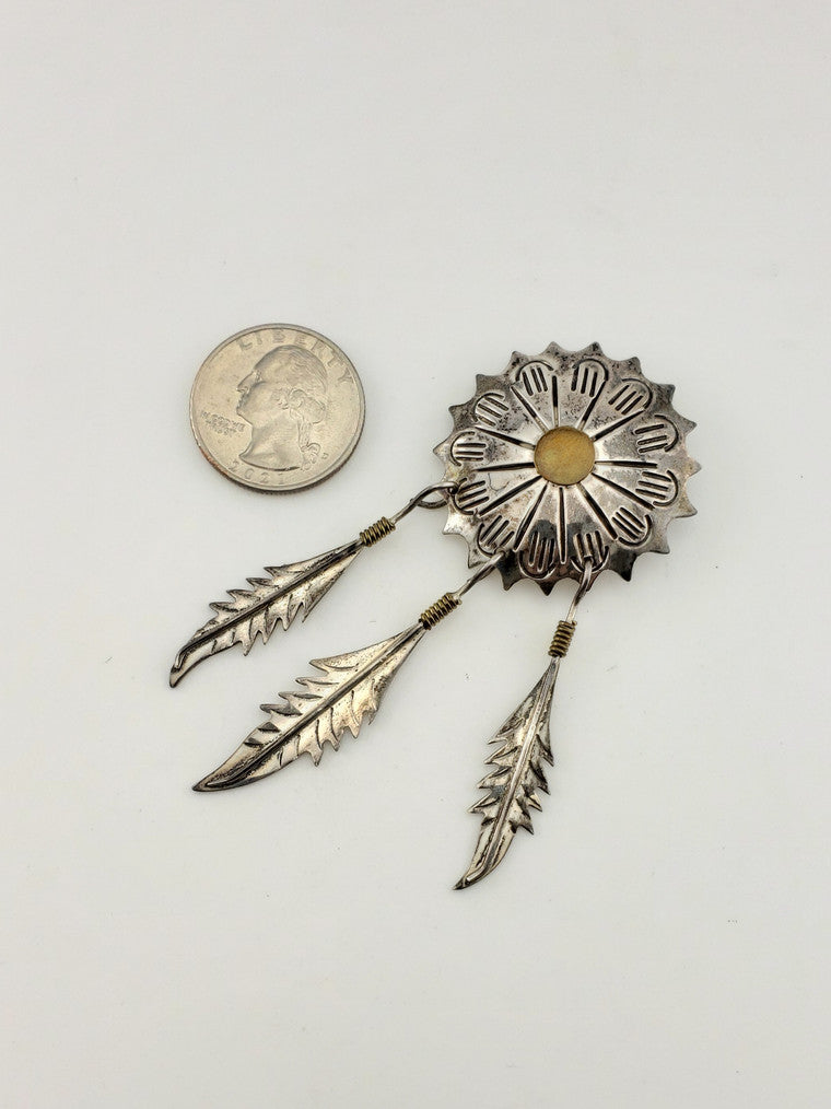 SS Feather Pin