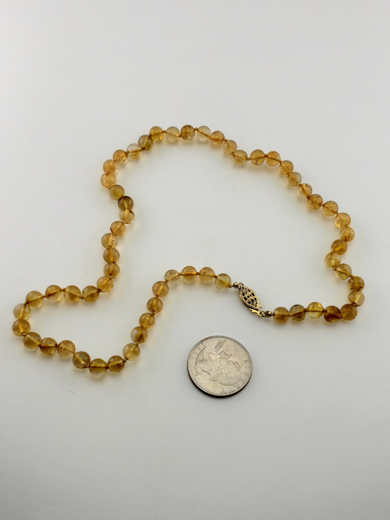 GF Citrine Bead Strand