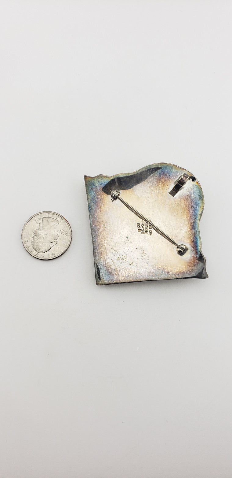 SS Art Deco Revival Pin/Pendant