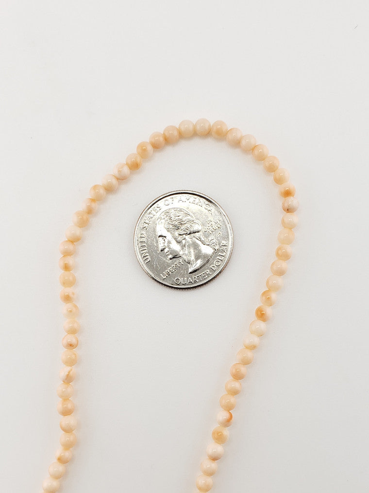 Peach Coral Strand 16"