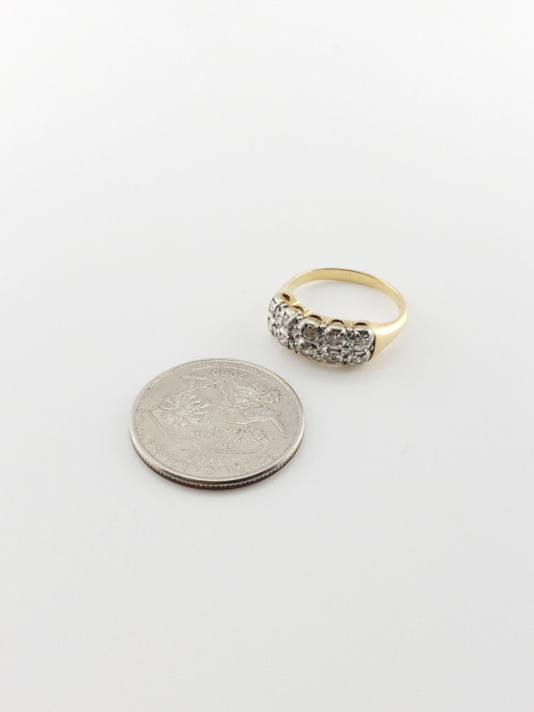 Two Row Diamond Band