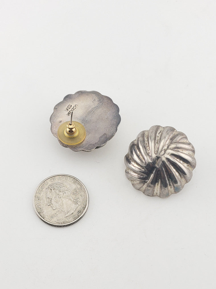 SS Fluted Earrings