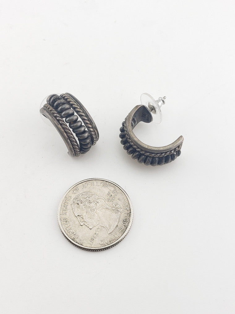 SS Half Hoop Earrings #3