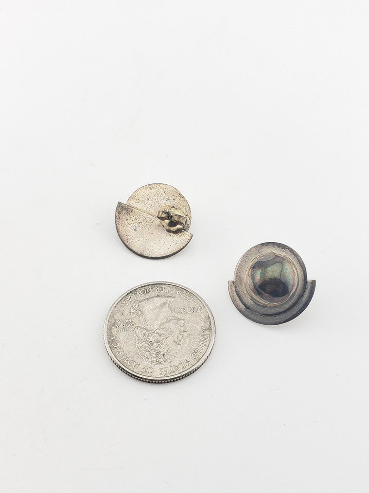 Sterling Half Moon Earrings