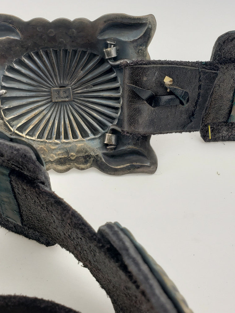 Vintage Navajo SS Concho Belt