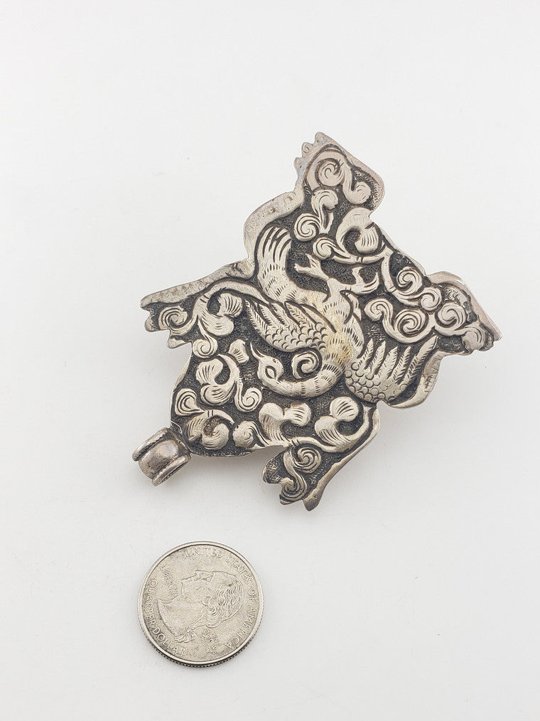 SS Tibet Frog w/ Turquoise Pendant