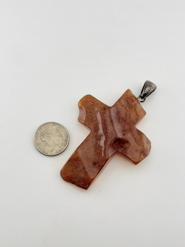 Natural Amber Cross