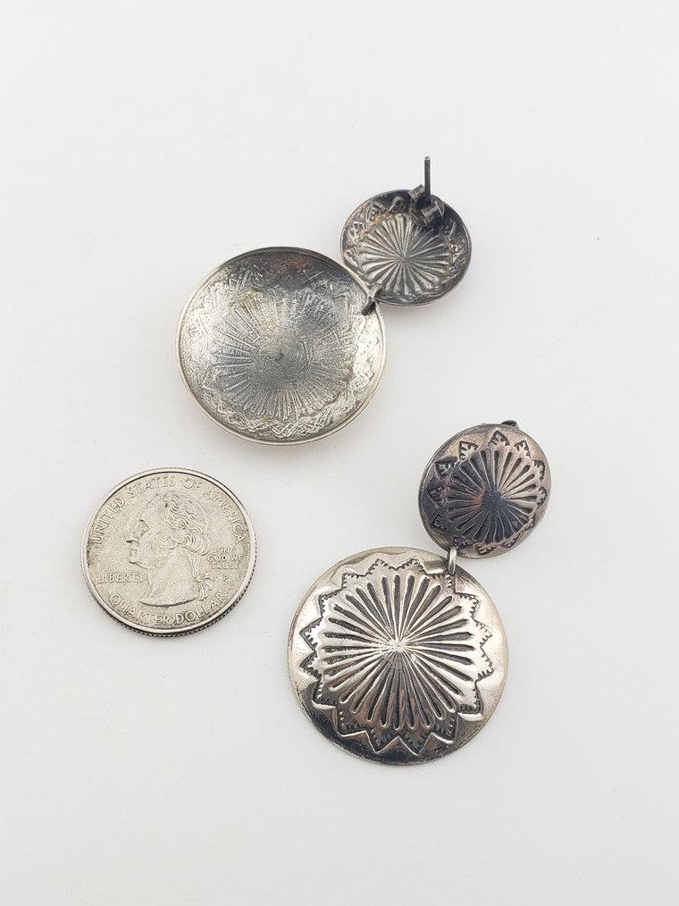 SS American Indian Drop Earrings