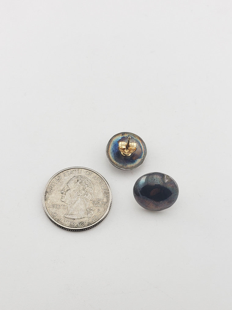 Old Sterling Studs w/14k Posts