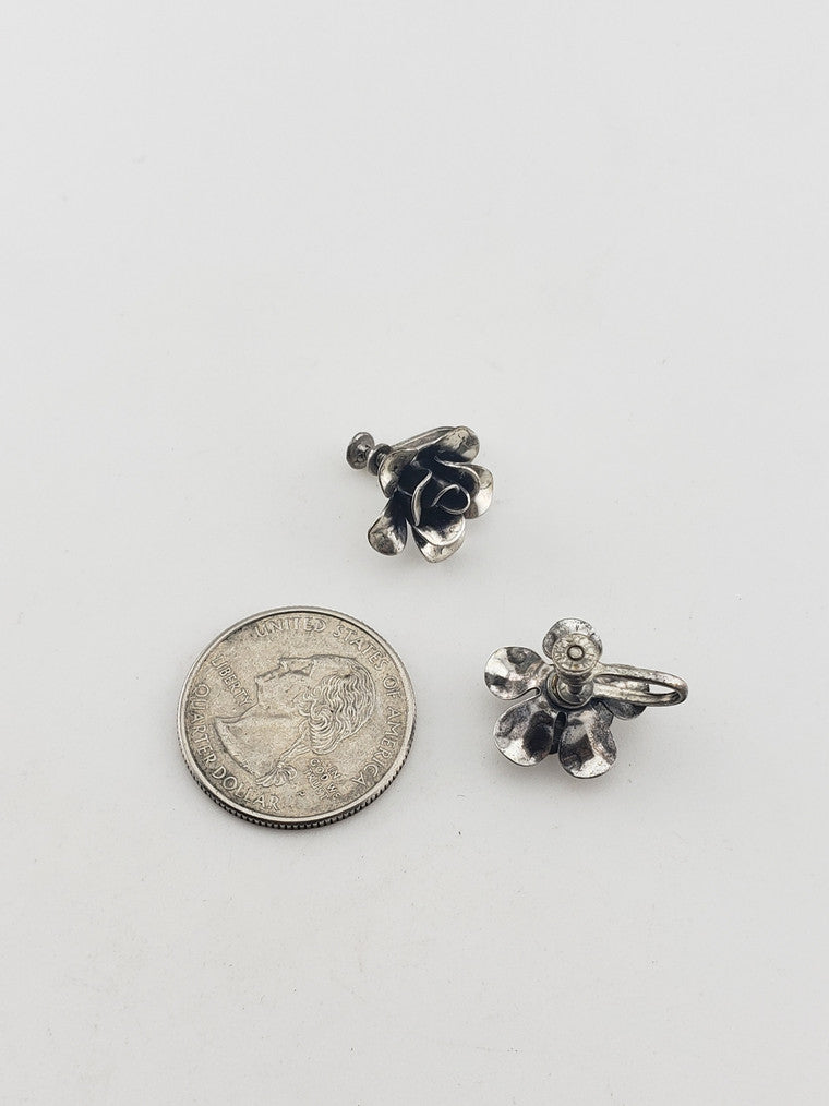 C.1940 Rose Earrings