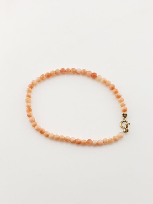 3.5mm Coral Bead Bracelet