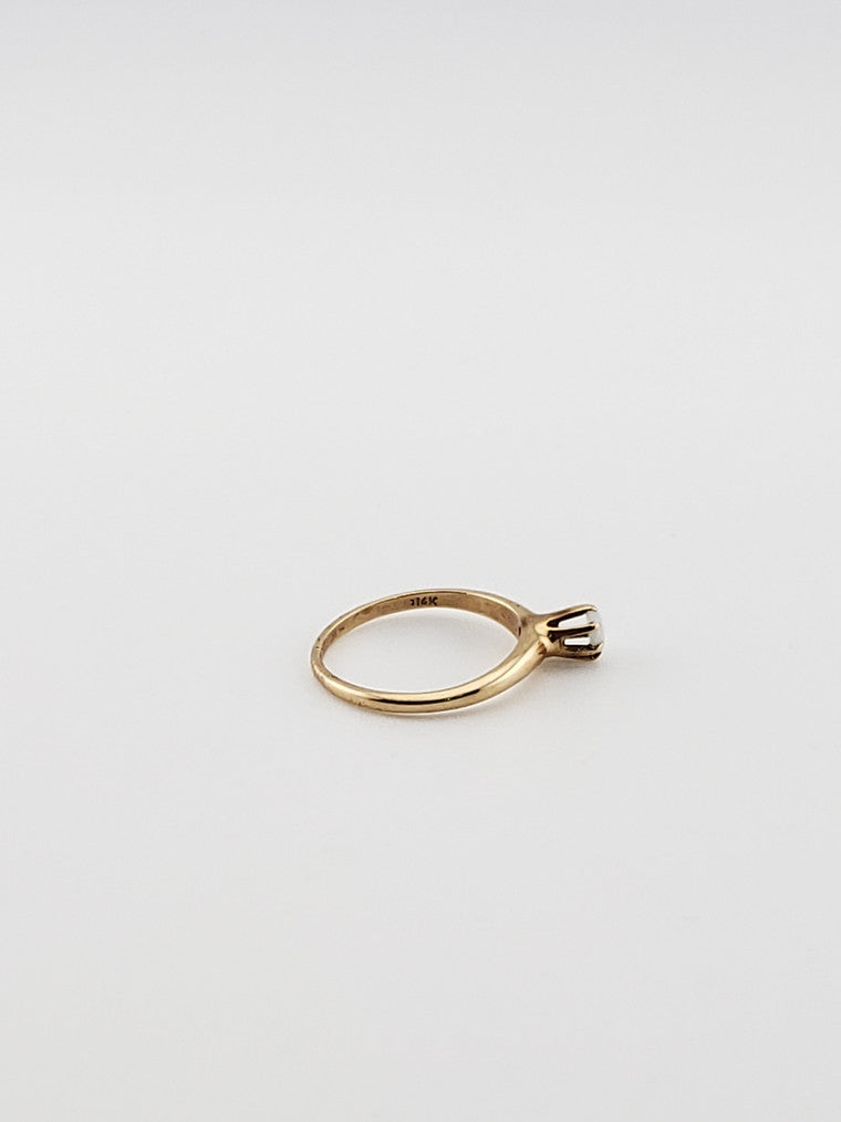 Small Opal Cabochon Ring