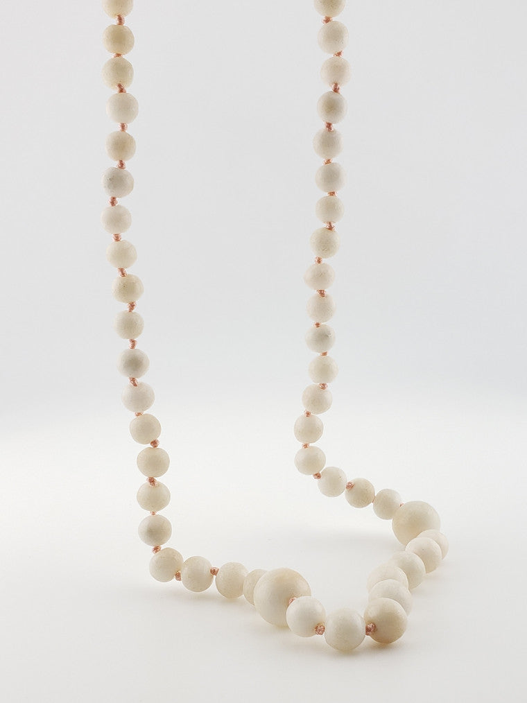 Antique Angel Skin Coral Strand 24”