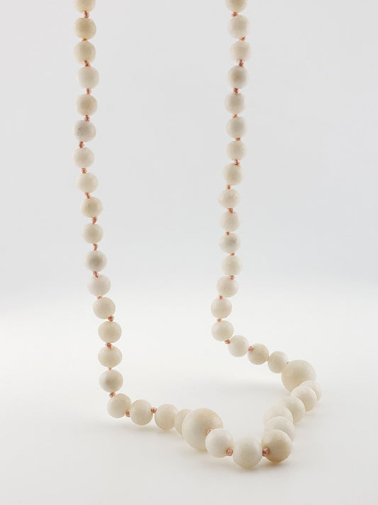 Antique Angel Skin Coral Strand 24”