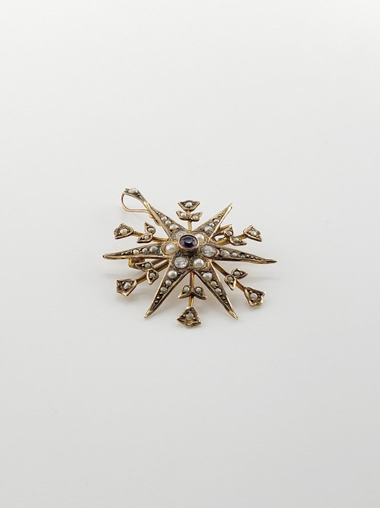 Pearl Star Pin/Pendant