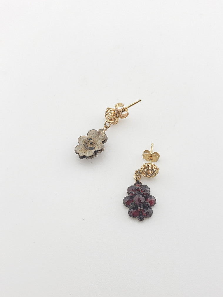 Antique Garnet Drop Earrings