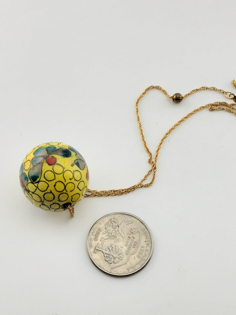 GF Chinese Cloisonne Bead Necklace