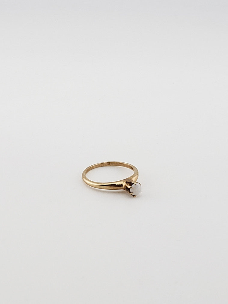 Small Opal Cabochon Ring