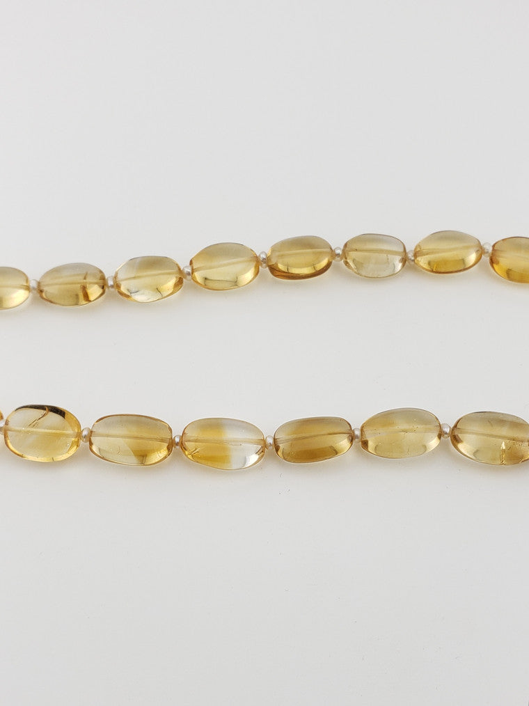 Large Citrine Oval Strand