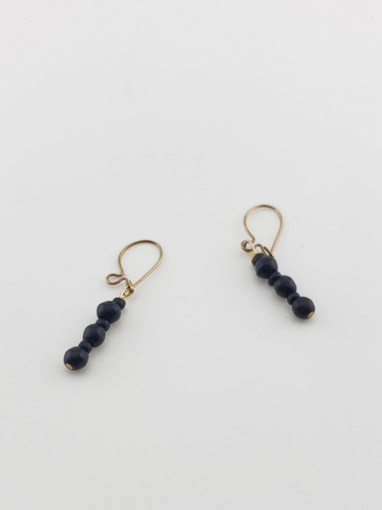 Onyx Wire Earrings