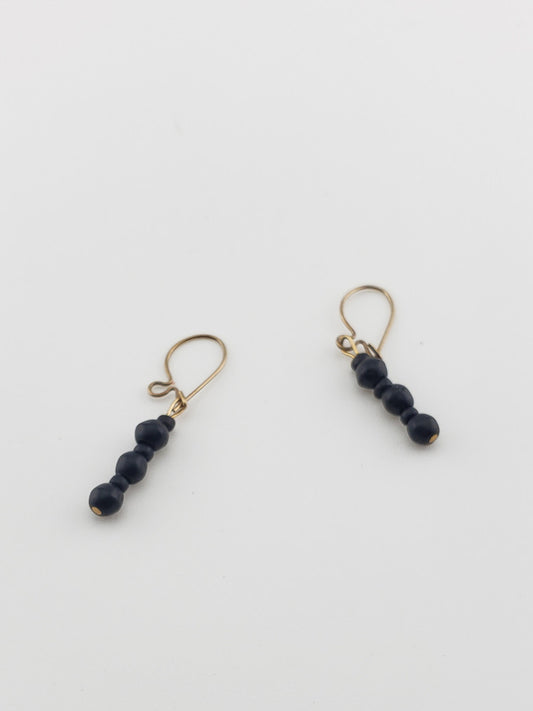 Onyx Wire Earrings