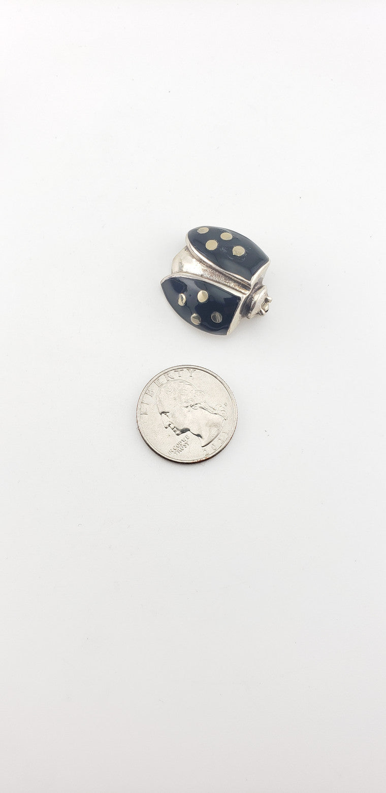 SS Enamel LadyBug Pin