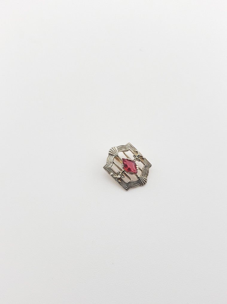 Edwardian Synthetic Ruby Pendant