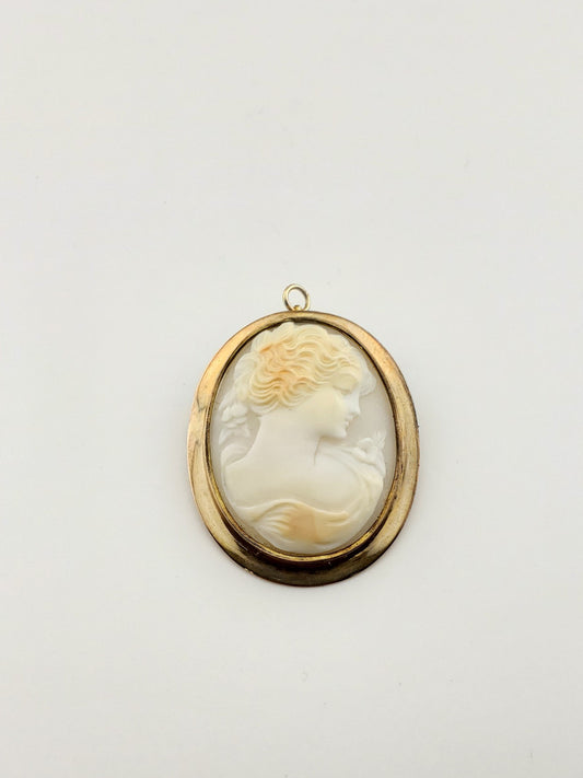 Victorian Cameo Lady Brooch