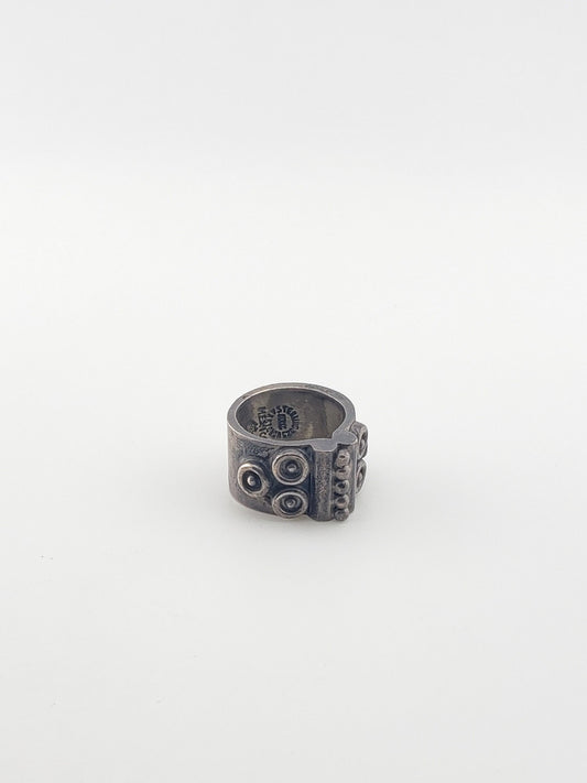 Silver Circles & Bead Band