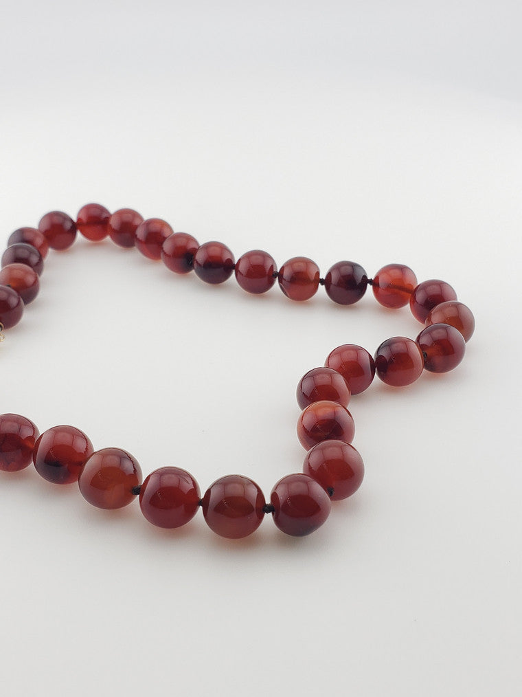 Large Carnelian Strand 16"