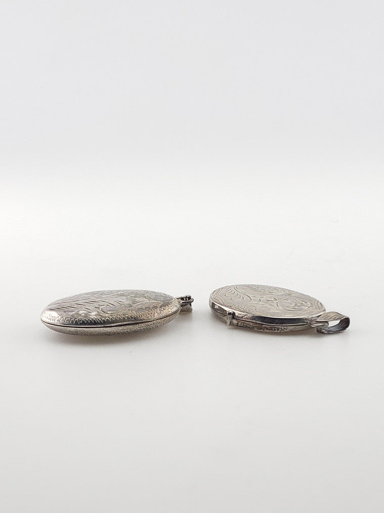 SS Engraved Oval Locket