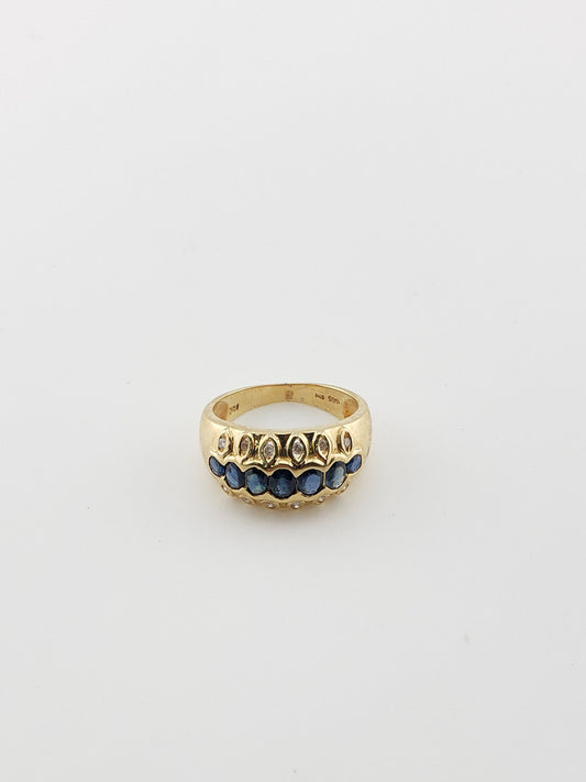 Sapphire and Diamond Band