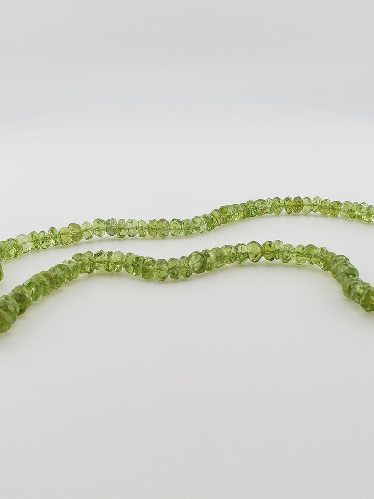 Faceted Peridot Strand