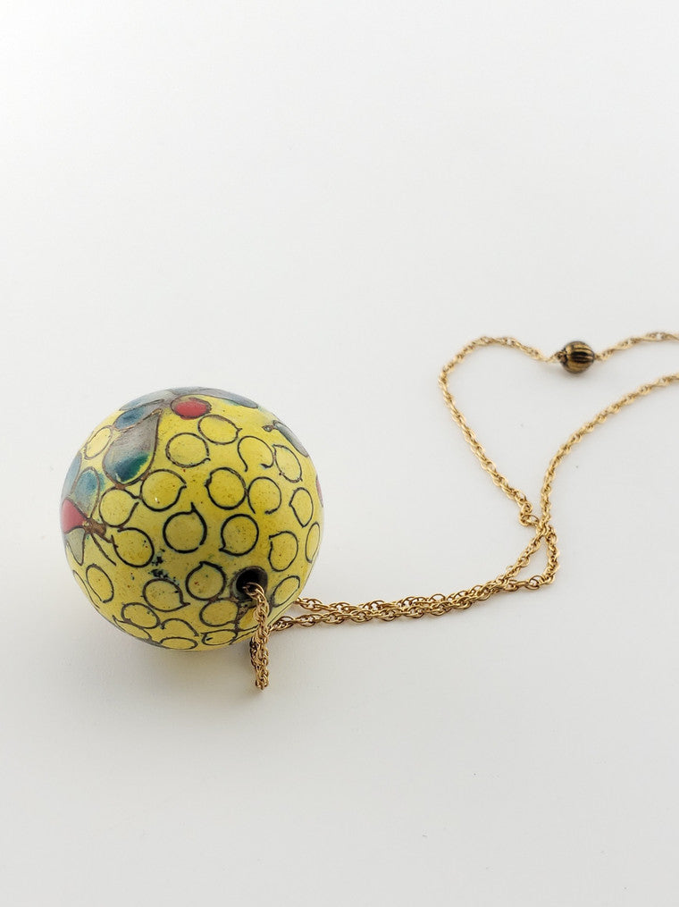 GF Chinese Cloisonne Bead Necklace