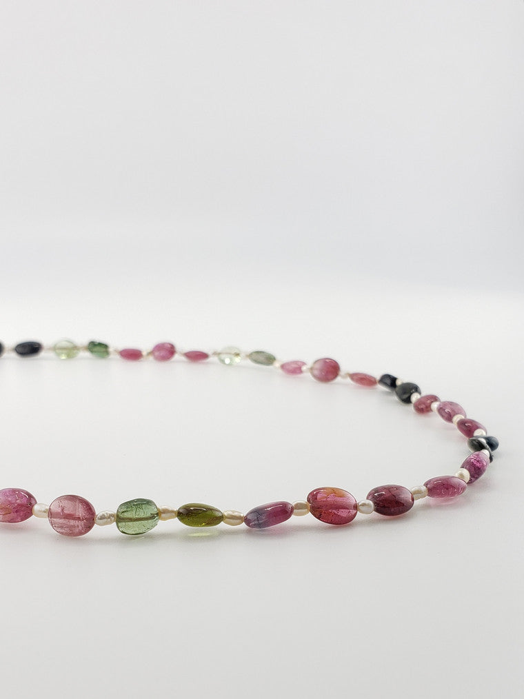 Tourmaline & Pearl Strand 19"