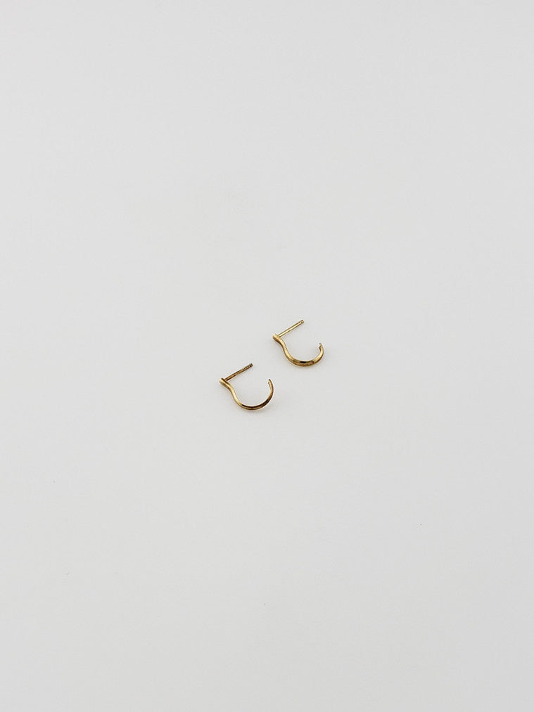 "J" Hoop Earrings