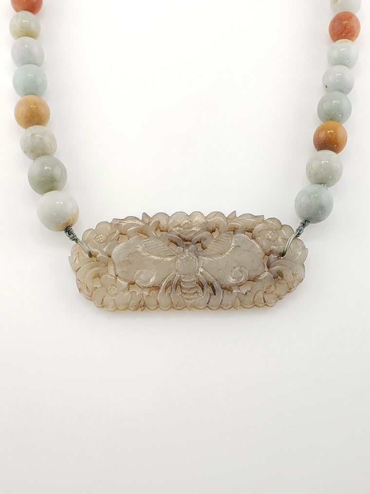 Antique Multi-Color Jade Strand 20"
