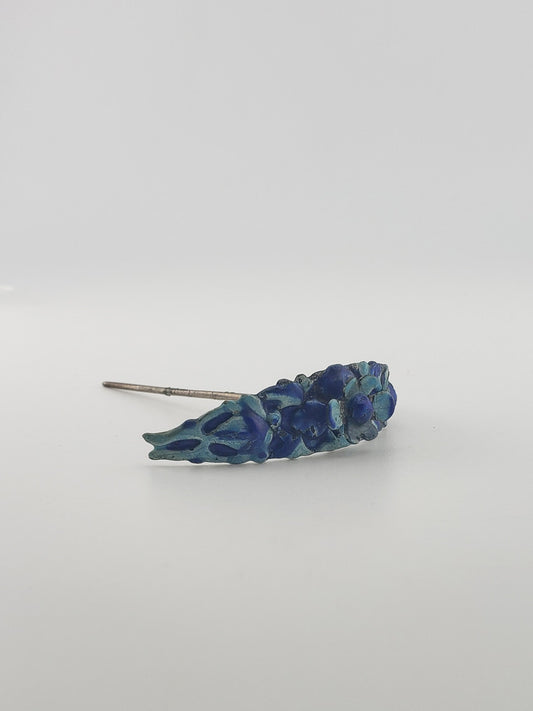 Antique Chinse Blue Enamel Hair Pin