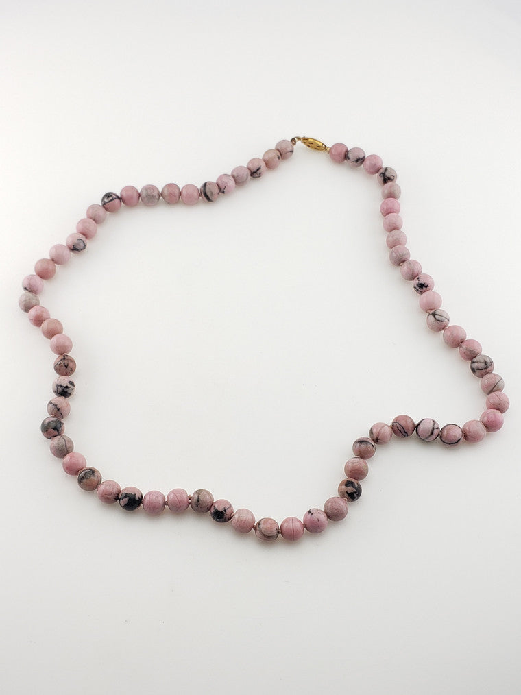 GF Long Rhodonite Strand