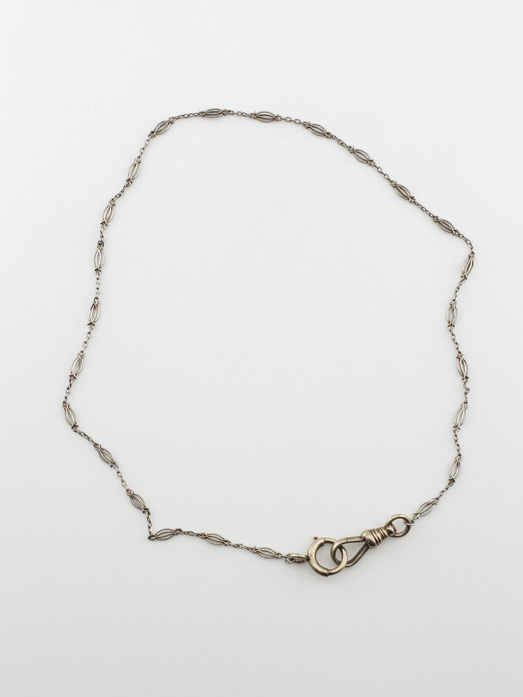 14k WG and Platinum Watch Chain